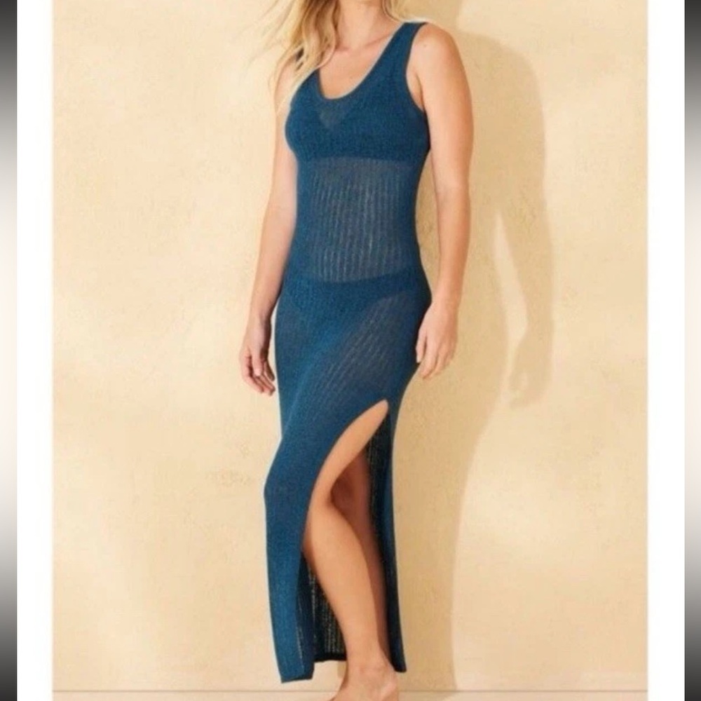 Shade & Shore Swim Cover Up Dress Blue Women’s XS (0-2) New NWT